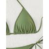 Women's Monarch Butterfly Print Triangle Bikini Set Tie Side Swimwear