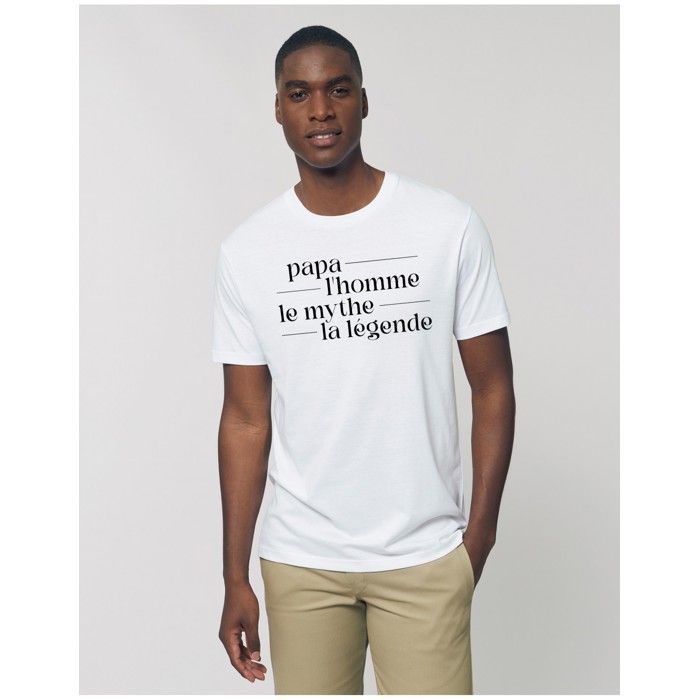 We Are Family - MEN'S T-SHIRT DAD MYTH LEGEND WHITE L