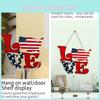 Festive Wooden Love Ornament For Independence Day Home Decoration And Window Display