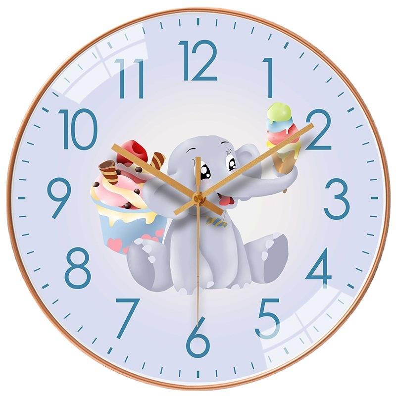 12-Inch 30Cm Simple Modern Cartoon Art Wall Clock Living Room Stylish Clock Bedroom Ultra Quiet Clock