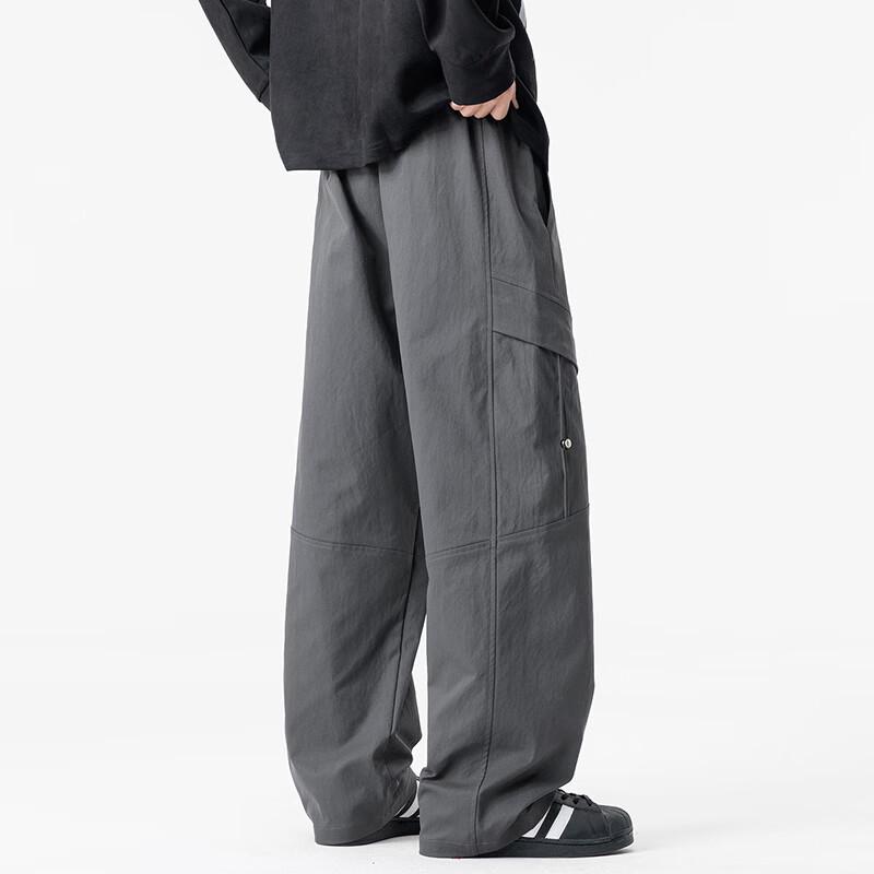 VUUG Men's American Casual Straight Loose Work Pants