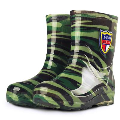 Camouflage Neoprene Mens Comfortable  Rain Boots Wholesale Wellington Products Sepatu Boot Waterproof Botas Para Lluvia