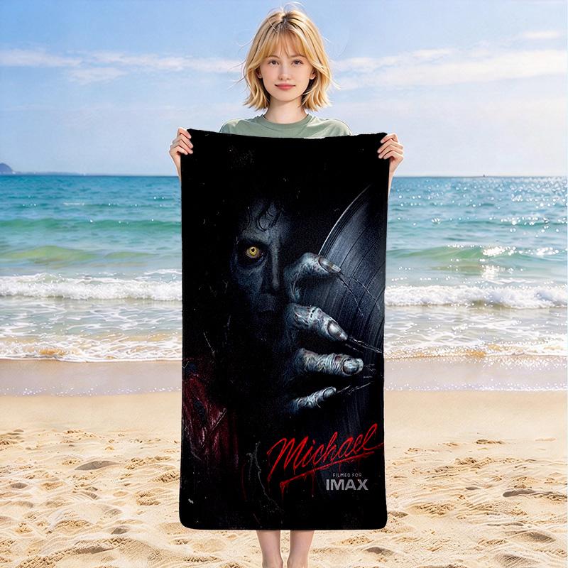 Horror Movie Stylish Digital Printing Beach Towel Quick‑Drying Absorbent Blanket for Beach Pool Gym Travel C3187
