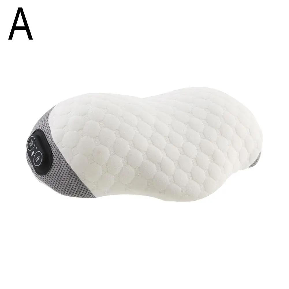 Multifunksjon nakke skulder massasjepute med varmevibrasjon Memory Foam massasjepute