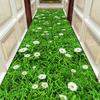 Autumn Style Long Lobby Carpet Fresh Green Grass Pattern Stairway Hallway Home Corridor Carpet Aisle Party Wedding Red Area Rugs