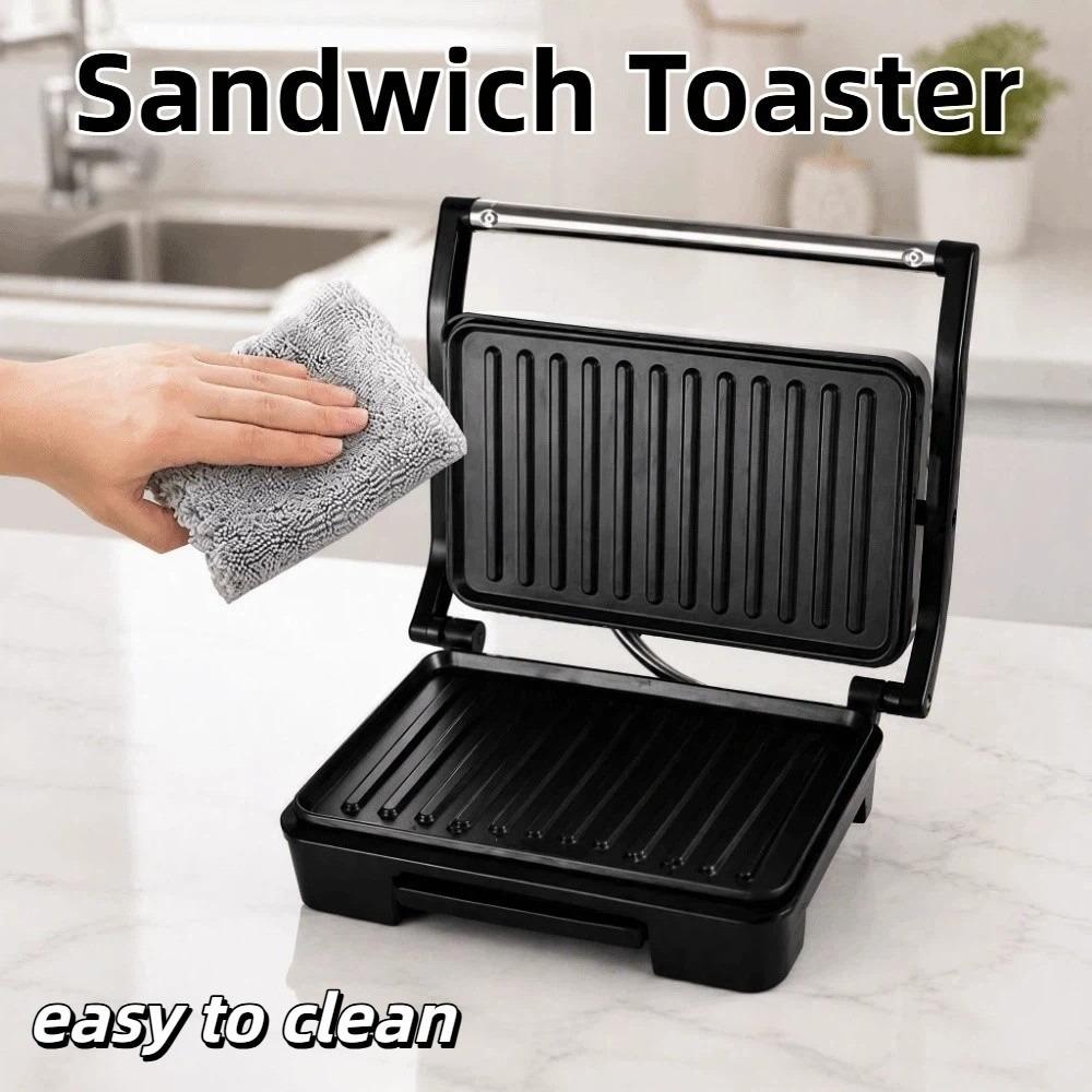 Non-Stick Electric Sandwich Pan Quick Heating Sandwich Maker Bread Sandwich Toaster Breakfast
