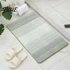 Washable Plush Floor Mat Water-absorbent Rug Quick Color Bathroom Mat Gradient Dry Absorbent Rug Anti-Slip