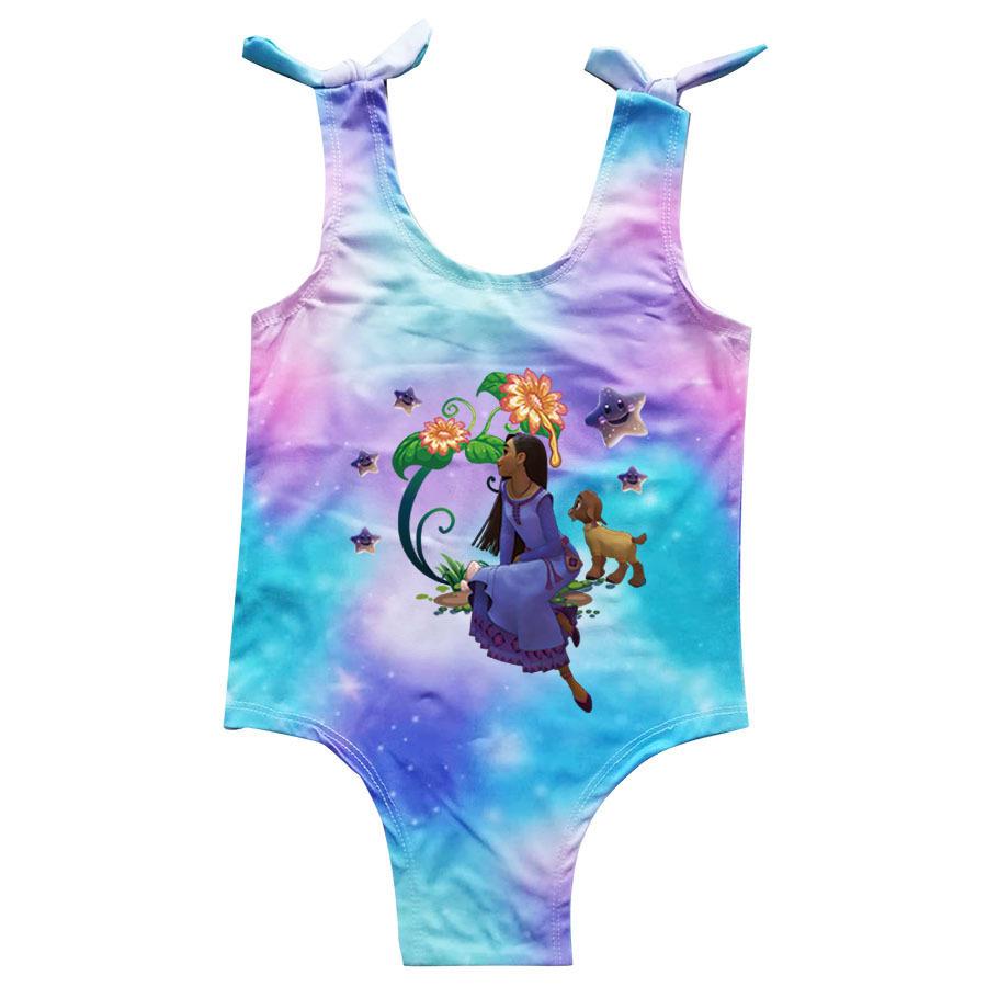 Star Wish Girls Cartoon Print Clothes (Model 9051) Size 140