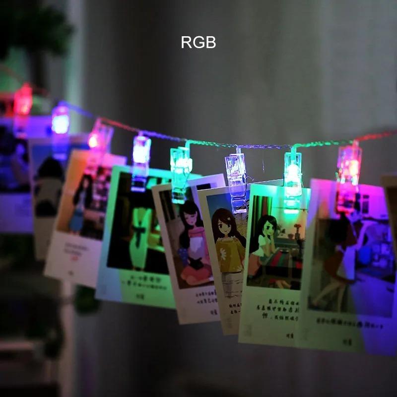LED clip light string photo wall decoration light festival light party decoration atmosphere light Christmas decorations