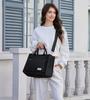 KALIDI FANCY FOREST Tote Bag, Shoulder Bag, 5 Pockets, 3-Way Use, Detachable Shoulder Strap, Large Capacity, Freestanding Canvas Tote Bag, Perfect