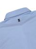 WIDEANGLE Co Mono Pinstripe Polo Shirt M_Blue