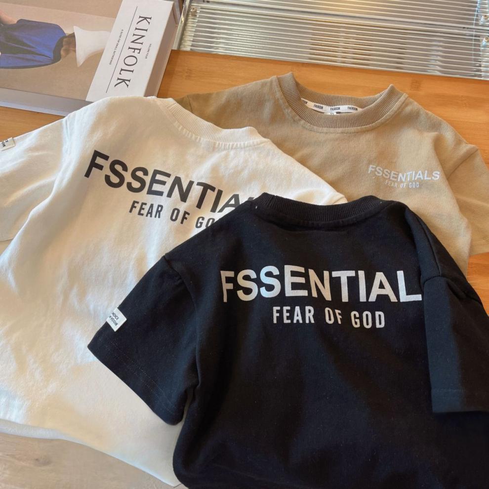 Boys' Trendy Cool 2025 Summer Korean-Style Short Sleeve Cotton T-Shirt for Kids