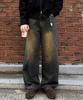 ULIFEZIP 3D Back Pocket Balloon Wide Denim Pants 2 Colors [Ulzd_0049]
