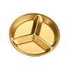Wutuo Stainless Steel Round Divided Dipping Plate