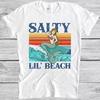 Salty Lil' Beach Mermaid Funny Music Movie Cult Gamer Gift Tee T Shirt 4030