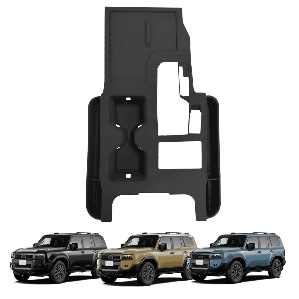 TELLIKA Land Cruiser 250 LC250 Shift Panel Rubber Land Cruiser 250 Rubber Mat Cover Interior Car Custom Parts vehicles equipped with Just Place Mat,