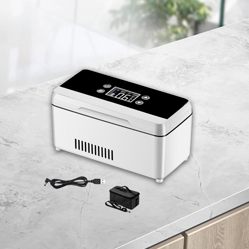 Insulin-Kühler, Reisekoffer, Digitalanzeige, Kühlbox, Mini-Kühlschrank, tragbar, für Zuhause