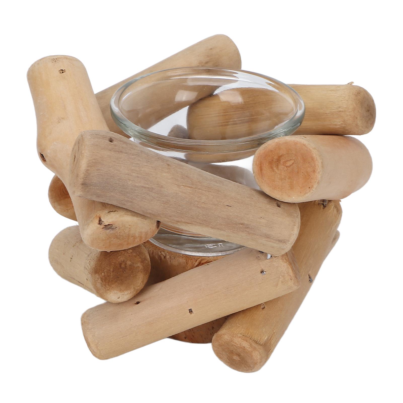 

Деревянный подсвечник, настольный декор, стеклянная вставка, декоративный подсвечник для свадьбы, вечеринки по случаю дня рождения