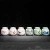 Retro Style Ceramic Tea Storage Jars Home Dried Fruit Medicinal Herbs Sealed Storage Cans Multifunction Mini Packaging Caddy