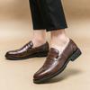 Brogue New Men's Business  Brand Leather Shoes Casual Driving  Fashion Work Designer Gentleman Wedding Party Strolling Shoes
