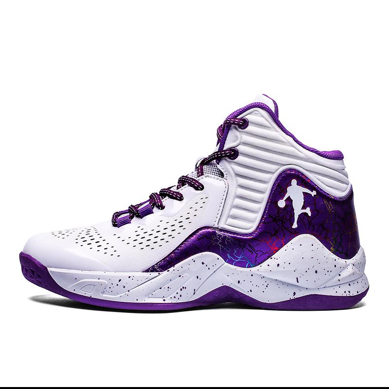High-Quality Blue Men's Basketball Sneakers High-Top Platform Sports Shoes For Women Non-Slip Breathable Basketball Shoes Male