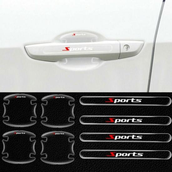 8PCS Clear Car Door Handle Bowl Anti-Scratch Protector Guard Sticker Accessories