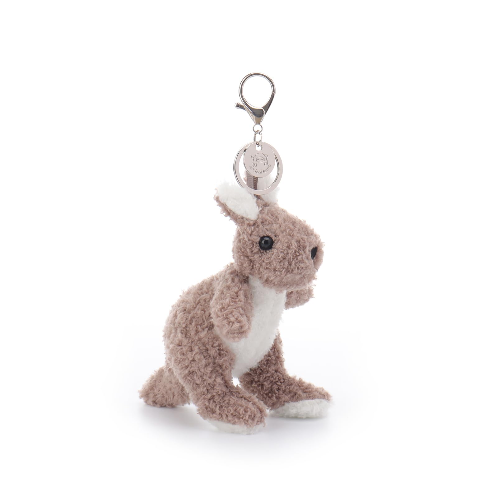 

Apricot Lamb Velvet Kangaroo Cute Soft Keychain Plush Perfect for Boys and Fits Kids Backpacks and 14cm Toy, Girls, Purses,