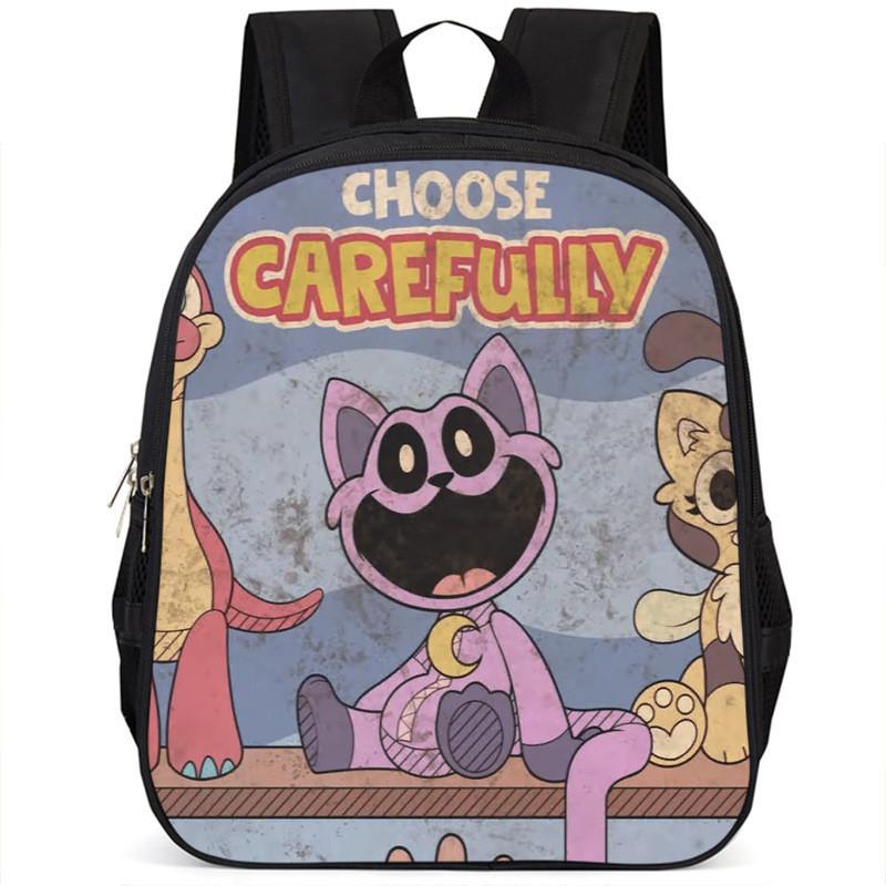 Adorable Catnap Poppy Playtime Backpack For Kids And Students Oxford Fabric