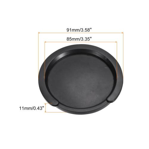uxcell Guitar Sound Hole Cover, Soft Rubber Feedback Cover for Acoustic Guitar, 85mm, Black, 2 Pieces