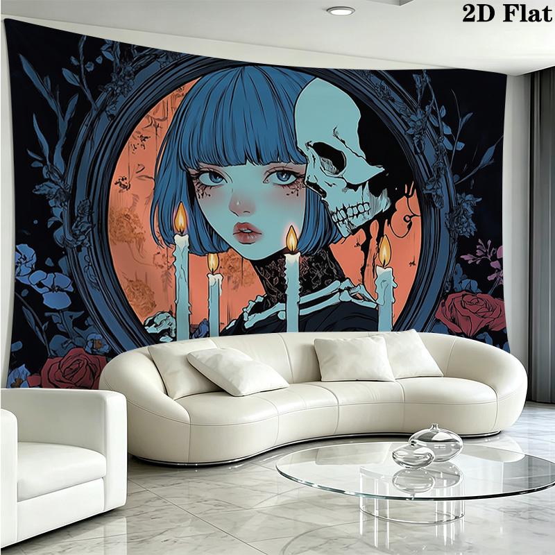 Dark anime style Pattern Home Decor Tapestry, Wall Hanging, Decorative RV Wall Cloth.XGT0914235
