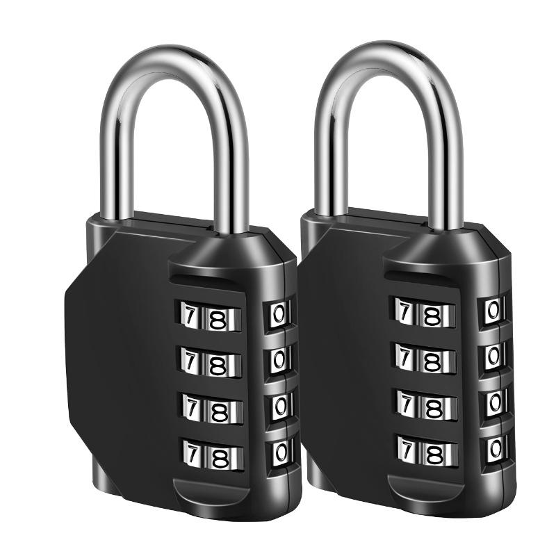 ZEXEF 1pc Combination Lock Resettable 4 Digit Padlock with Combination Waterproof and Heavy Duty Combination Padlock Outdoor