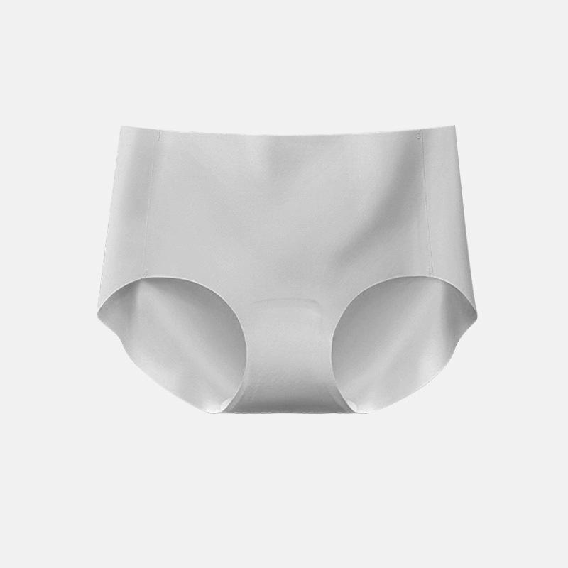 3D Peach Butt Ice Silk Seamless Mid-Rise Panties - Women's Breathable Antibacterial No-Wedgie Underwear