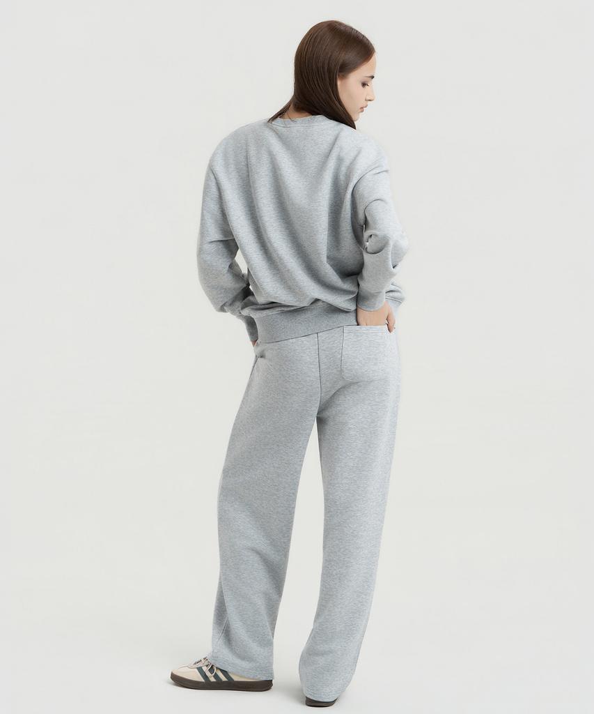 Delma W Wellness Club Semi-Wide Sweatpants - Gray