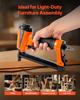 VEVOR Pneumatic Staple Gun, 21 Gauge Pneumatic Upholstery Stapler for 80 Series 12.8mm Crown 6mm-16mm Length Staples