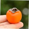 KALLORY Miniature Persimmons, Set of 6, Food Samples, Fruit Models, Fake Food, Dollhouse Parts, Crafts, DIY, Photography Accessories, Figurines,