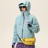 Unisex Outdoor Hiking Jacket With Removable Hood Windproof Breathable Waterproof Shell Winter Trekking Mountaineering