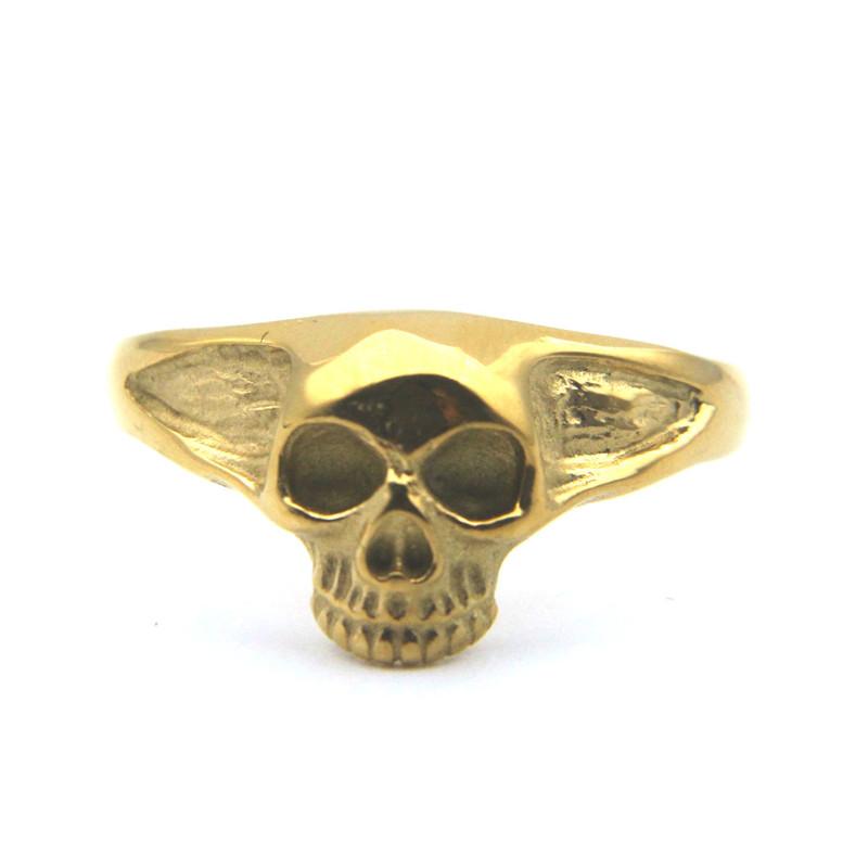 

Girls Musical Note Ring 316L Stainless Steel Jewelry Punk Biker Snake Skeleton Feather Ring Size 6-12 12