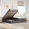 Ottoman Bed Frame - Maison Exclusive - Hydraulic Storage - Pocket Spring Mattress 180x200 - Taupe Fabric