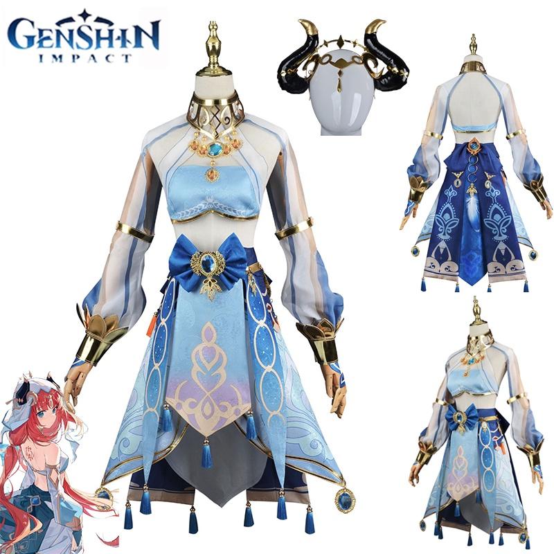 Genshin Impact Nilou Cosplay Costume Set For Halloween And Comic Con