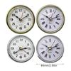 Round 65mm Round Clock Insert with White Face and Gold/Silver Trim for Home and Office Use