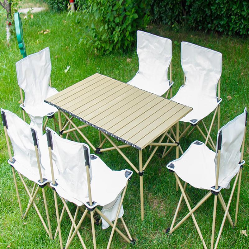 OIMG Outdoor Portable Folding Roll-Up Table