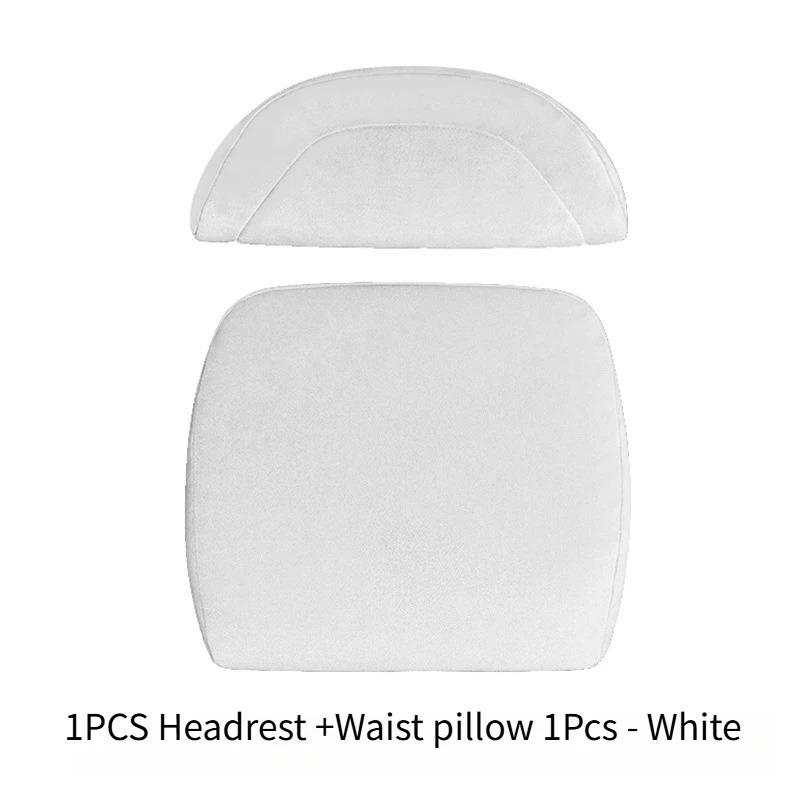 For Tesla Model 3/Y Car Neck Pillow Memory Cotton Protective Lumbar Support Backrest Relieves Pressure Car Headrest Assesories