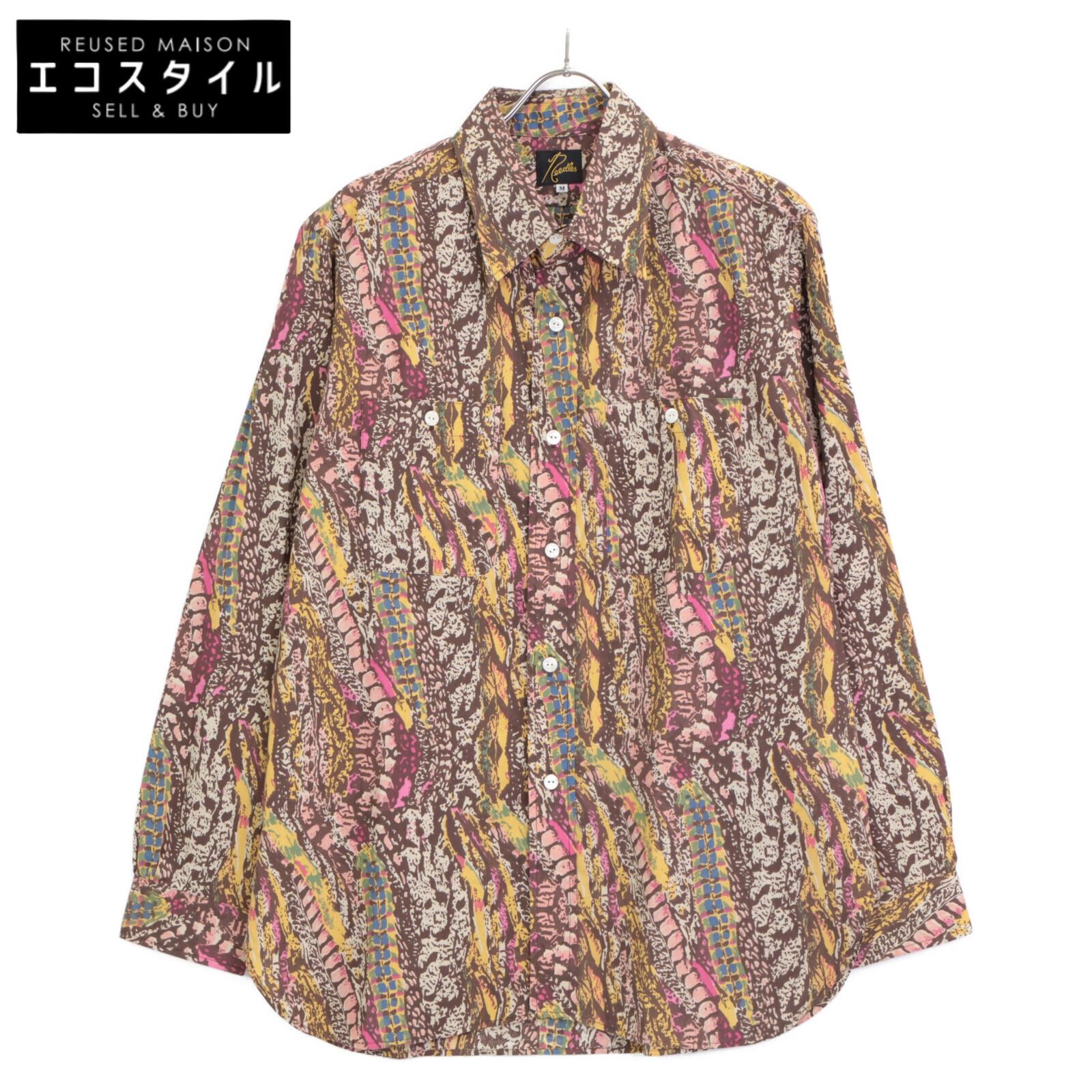 

needles MR247 Multicolor All-Print Work Shirt tops M multicolorUsed