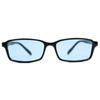 Garment Sunglasses for Men and UV Oval and Colored and Light Black x Blue Women, Protection, Square, Lenses, Lt.