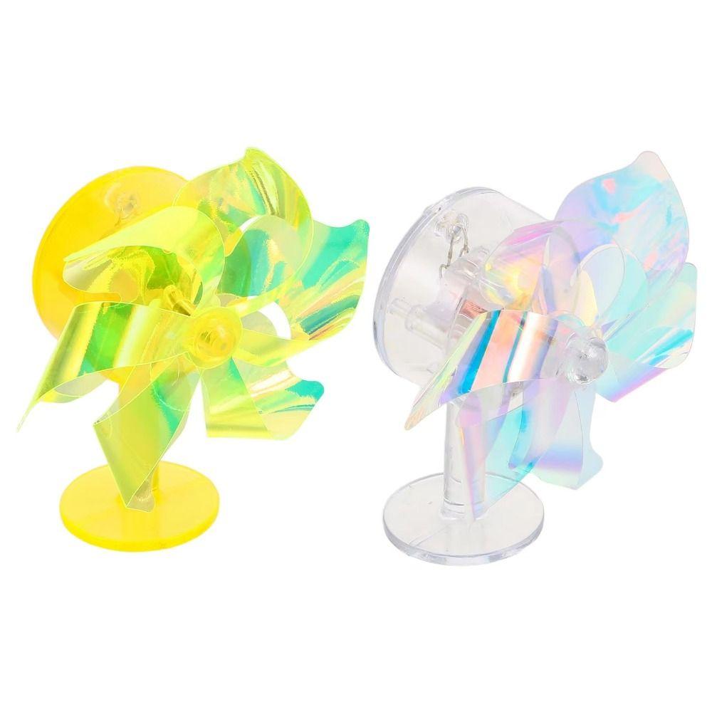 2Pcs Colorful Motorcycle Handlebar Windmill LED Lights Windmills Ornament  Night Safety