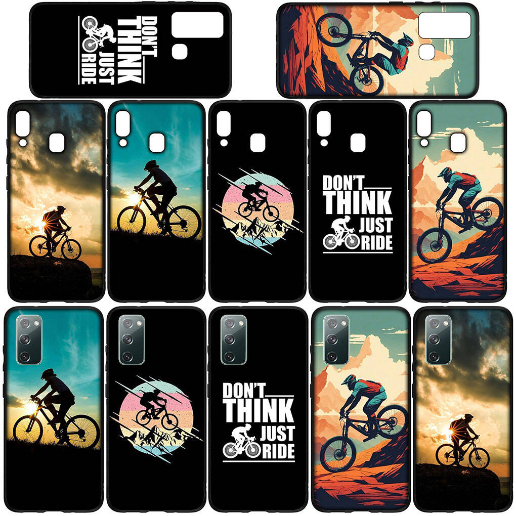 For iPhone 17 16 15 Xiaomi Poco F7 F8 X7 X6 C85 C75 C71 M8 Redmi Note 14 13 12 11 Pro Max 14C 13C A3 A4 Phone Case Wallpaper Mountain Bike Cycling Art