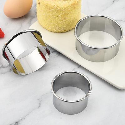 Stainless Steel Mousse Ring Cake and Dumpling Cutting Mold, Biscuit Mold, Kitchen Baking Tool.