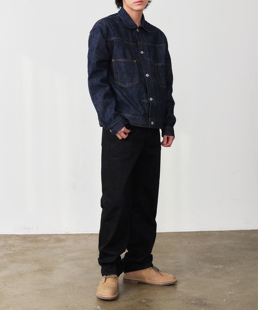 DENMADE Den0655 Crease Chino Pants (Black)