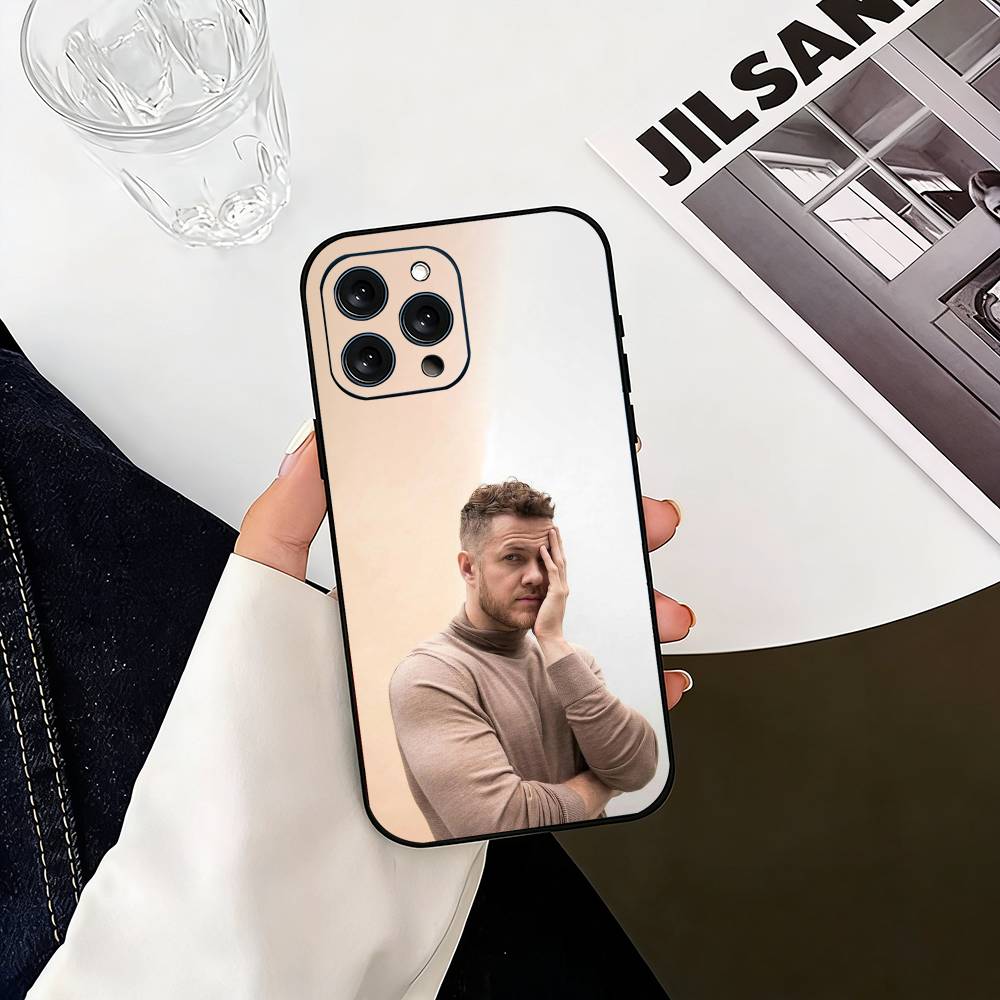 D-Dragons Dan Reynolds I-Imagine  Phone Case For iPhone 17, 16,15,14,13,12,11 Plus,Pro Max, Others Soft Black Cover iPhone17air