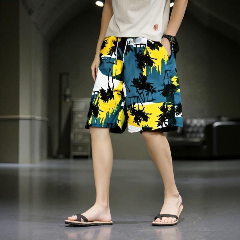Men's Quick-Dry Camouflage Beach Shorts: European & American Style Swimming and Casual Wear